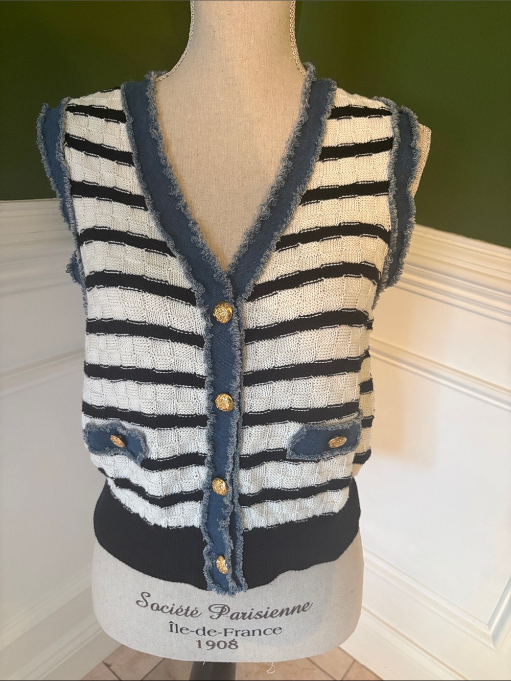 Laundry Chic Striped Knit Vest – Laundry by Shelli Segal